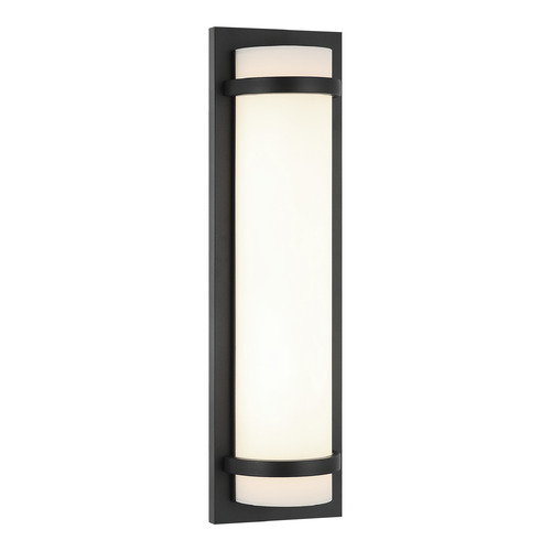 Matteo Lighting Brampton Matte Black LED Vertical Bathroom Light