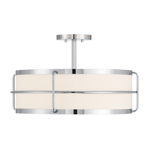 Savoy House Lighting Chauncey Chrome Semi-Flushmount Light