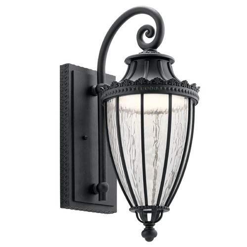 Wakefield 22.25-Inch Textured Black LED Outdoor Wall Light by Kichler Lighting