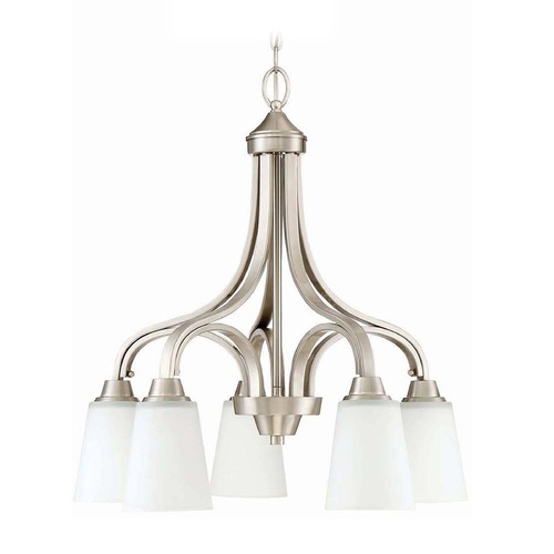 Grace 24-Inch Brushed Polished Nickel Chandelier by Craftmade Lighting