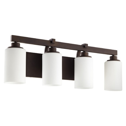 Quorum Lighting Lancaster Oiled Bronze Bathroom Light by Quorum Lighting 5207-4-86