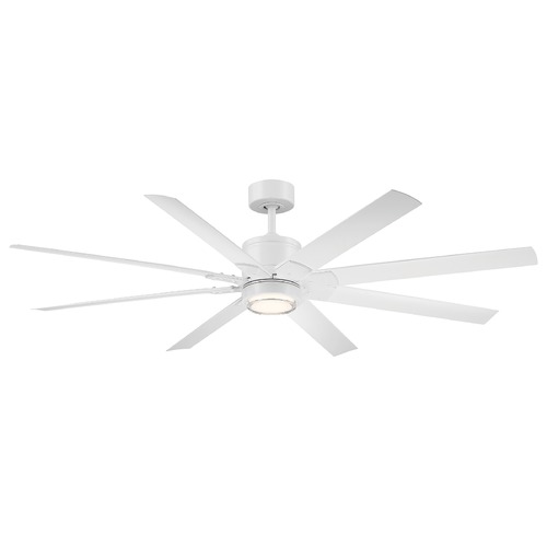 Modern Forms by WAC Lighting Renegade 66-Inch LED Outdoor Fan in Matte White 3500K by Modern Forms FR-W2001-66L-35-MW