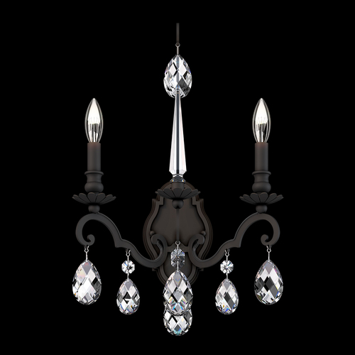 Renaissance Nouveau Black Sconce by Schonbek Lighting