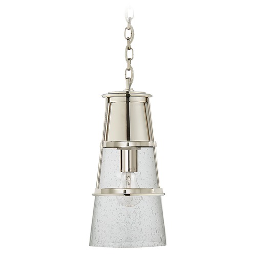 Visual Comfort Signature Collection Thomas OBrien Robinson Pendant in Polished Nickel by Visual Comfort Signature TOB5752PNSG