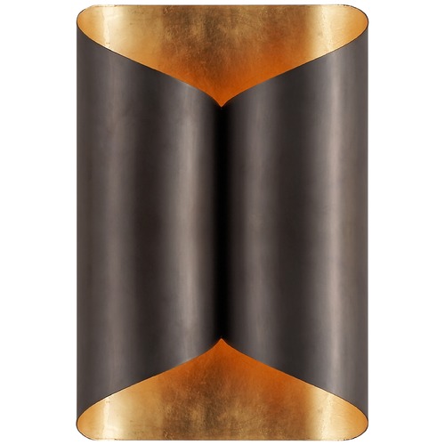 Aerin Selfoss Sconce in Bronze & Gild by Visual Comfort Signature