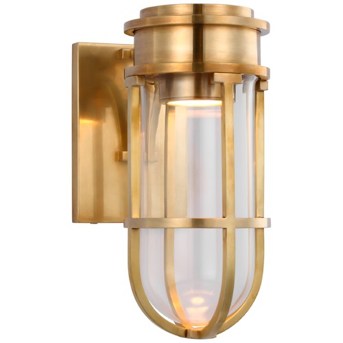 Visual Comfort Signature Collection Chapman & Myers Gracie LED Sconce in Antique Brass by Visual Comfort Signature CHD2485ABCG