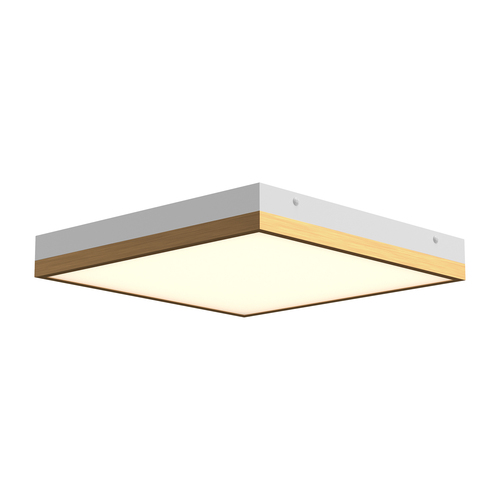Alora Lighting Sydney White & Aged Gold LED Flushmount Light
