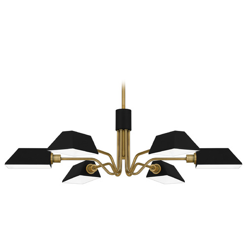 Quoizel Lighting Sienna 34.50-Inch Chandelier in Aged Brass by Quoizel Lighting QCH5350AB