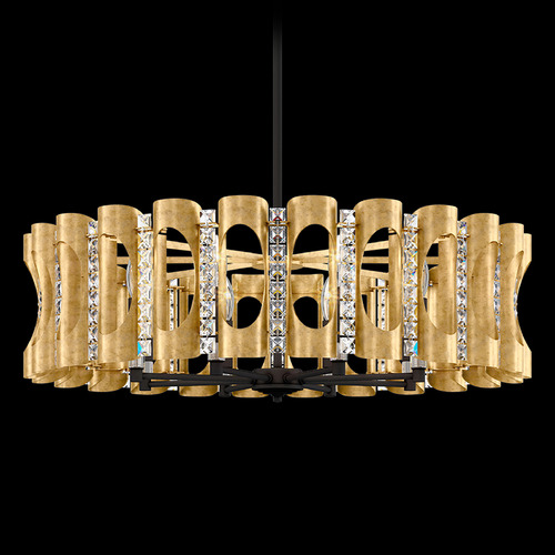 Schonbek Worldwide Lighting Twilight Heirloom Gold Pendant Light with Drum Shade