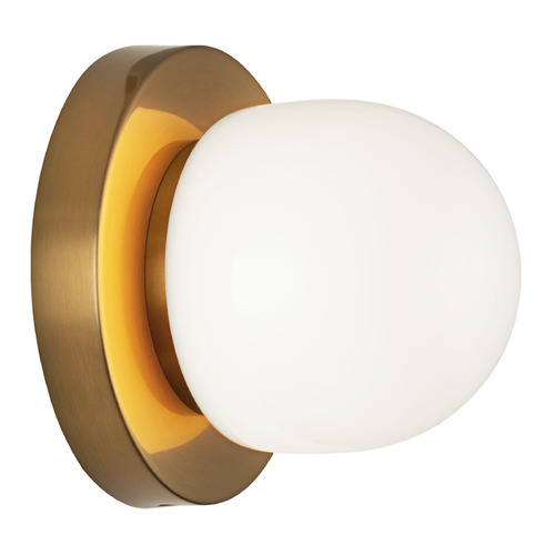 Matteo Lighting Pizzazz Aged Gold Brass LED Sconce