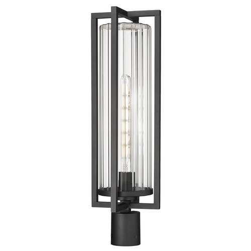 Z-Lite Aura Black Post Light