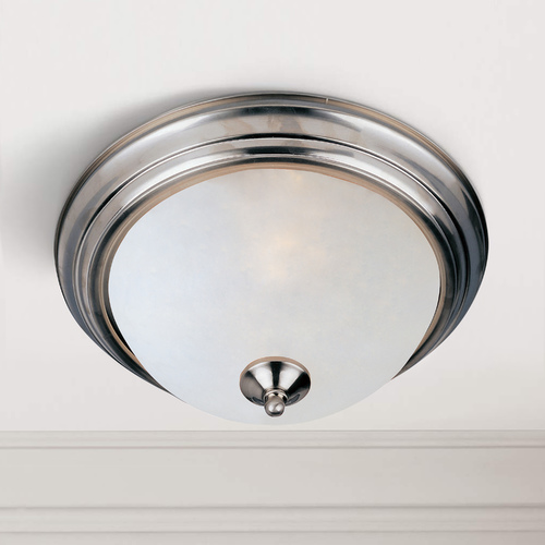 Essentials Satin Nickel Flush Mount by Maxim Lighting