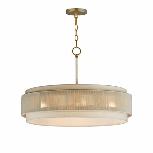 Seacliff 28-Inch Pendant in Natural Aged Brass by Maxim Lighting