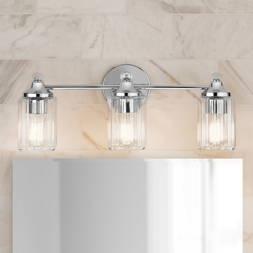 Kichler Lighting Transitional Bathroom Light Chrome Riviera by Kichler Lighting 45907CH