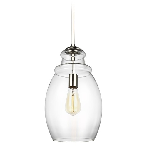 Marino Satin Nickel Mini Pendant by Generation Lighting