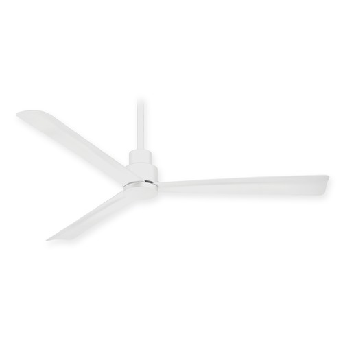 Simple 44-Inch Ceiling Fan in Flat White by Minka Aire