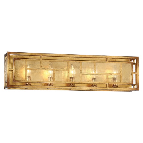 Metropolitan Lighting Metropolitan Lighting Edgemont Park Pandora Gold Leaf Bathroom Light N1475-293