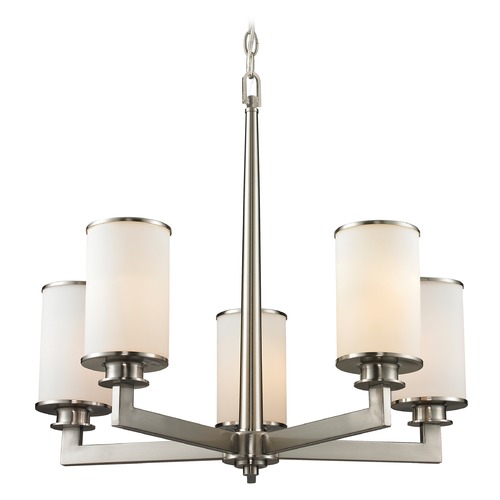 Z-Lite Savannah Brushed Nickel Chandelier by Z-Lite 412-5