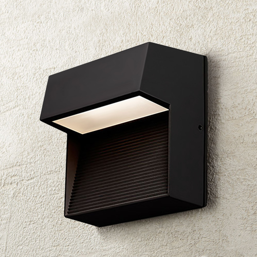 Kuzco Lighting Modern Black LED Outdoor Wall Light 3000K 138LM by Kuzco Lighting EW3406-BK