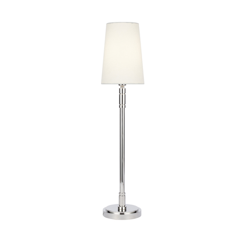 Visual Comfort Studio Collection Thomas OBrien 27.38-Inch Beckham Classic Polished Nickel Buffet Lamp by Visual Comfort Studio TT1021PN1