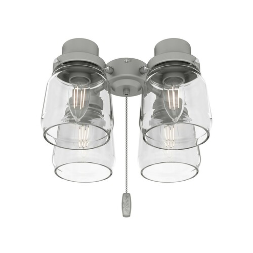 Hunter Fan Company Original 4-Light Fan Light Kit in Matte Silver by Hunter Fan Company 99387