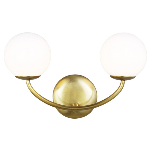 Visual Comfort Studio Collection Aerin Galassia Burnished Brass LED Bathroom Light