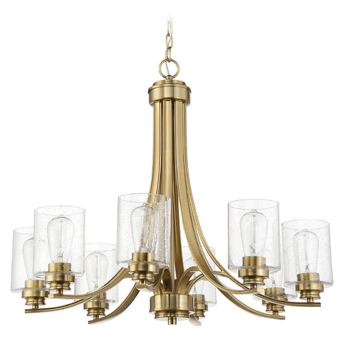 Bolden Satin Brass Chandelier by Craftmade Lighting