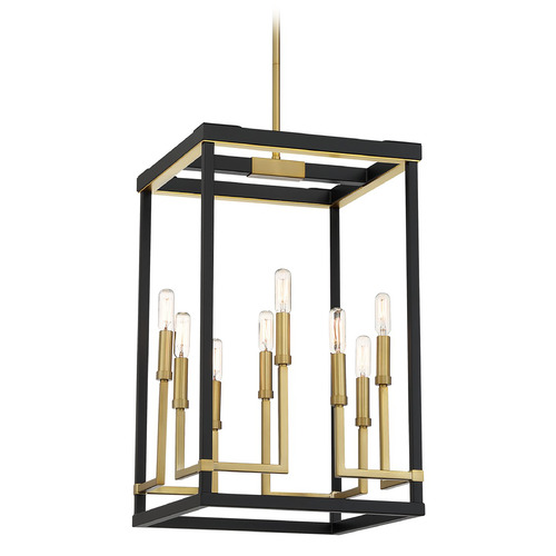 Union Estates Coal & Soft Brass Pendant by Minka Lavery