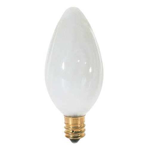 Satco Lighting Incandescent F10 Light Bulb Candelabra Base 120V Dimmable by Satco S2761