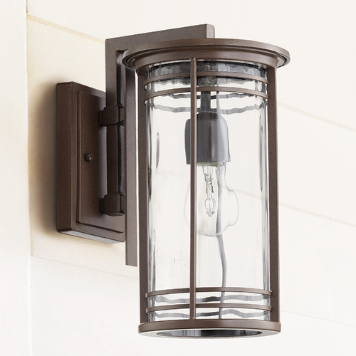 Larson Oiled Bronze Outdoor Wall Light by Quorum Lighting