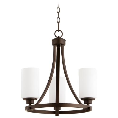 Quorum Lighting Lancaster Oiled Bronze Chandelier by Quorum Lighting 6207-3-86