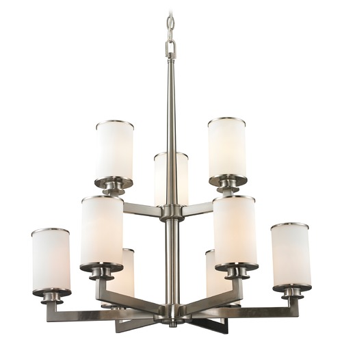 Z-Lite Savannah Brushed Nickel Chandelier by Z-Lite 412-9