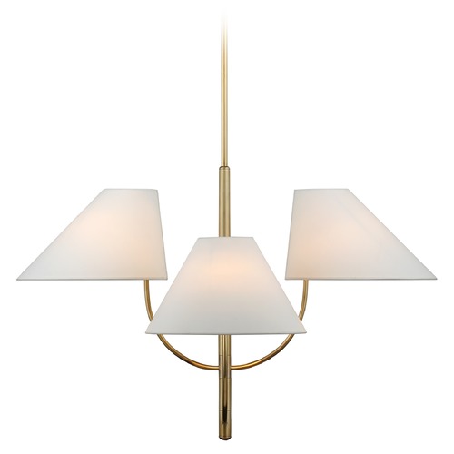 Visual Comfort Signature Collection Kate Spade New York Kinsley Chandelier in Soft Brass by Visual Comfort Signature KS5220SBL