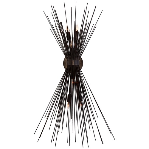 Kelly Wearstler Strada Large Sconce in Aged Iron by Visual Comfort Signature