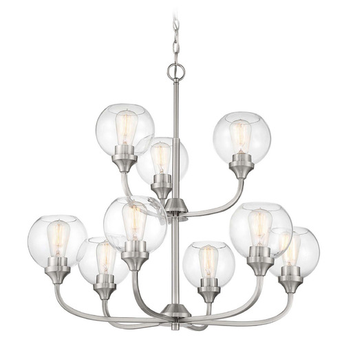 Glenda Brushed Polished Nickel Chandelier by Craftmade Lighting