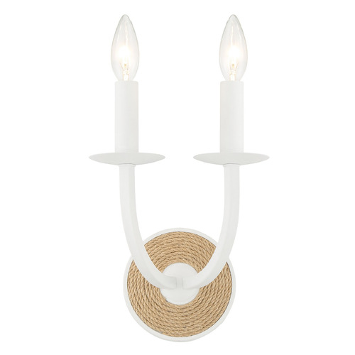 Minka Lavery Lanton Sand White Sconce by Minka Lavery 2122-655