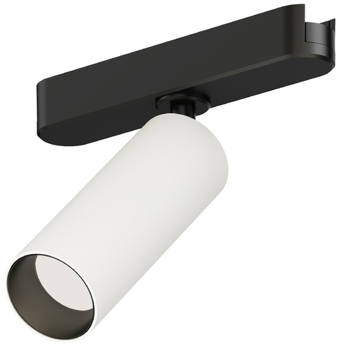 ET2 Lighting Continuum 1.50-Inch LED Mini Spot Light Track Head in White & Black by ET2 Lighting ETL21210-WTBK