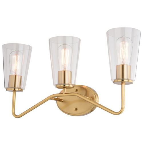 Vaxcel Lighting Vaxcel Lighting Beverly Muted Brass Bathroom Light W0442