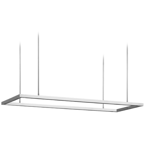 Visual Comfort Modern Collection Stagger Polished Stainless Steel LED Island Light