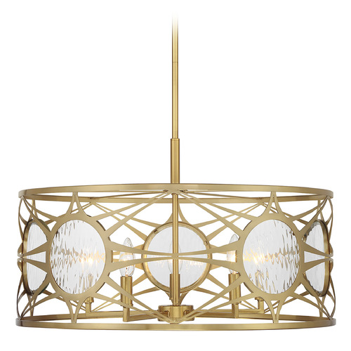 Savoy House Lighting Balfour Warm Brass Pendant Light