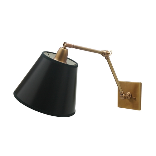 Direct Wire Library Lamp in Weathered Brass by House of Troy Lighting