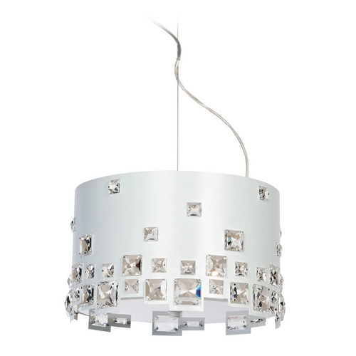 Lite Source Lighting Isabella White Pendant by Lite Source Lighting EL-10134