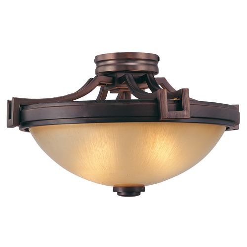 Metropolitan Lighting Metropolitan Lighting Underscore Cimmaron Bronze Semi-Flushmount Light N6960-1-267B