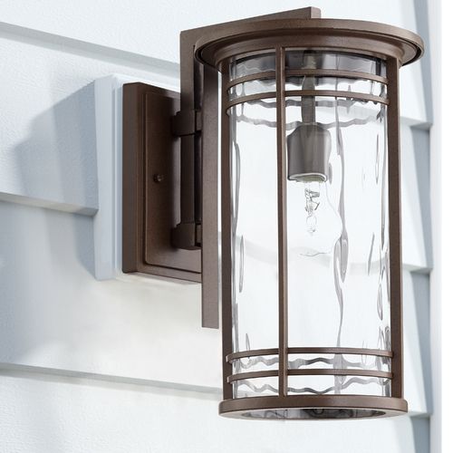 Quorum Lighting Larson Oiled Bronze Outdoor Wall Light by Quorum Lighting 7916-9-186