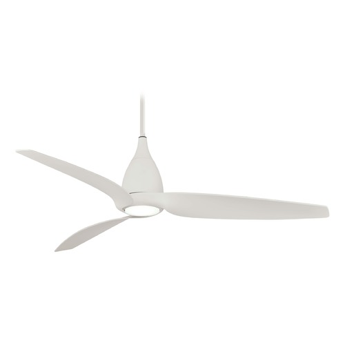 Minka Aire Tear 60-Inch LED Fan in Flat White by Minka Aire F831L-WHF
