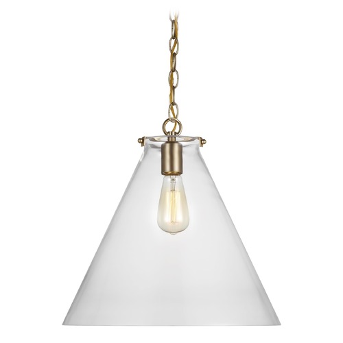 Visual Comfort Studio Collection Kate Satin Brass Pendant by Visual Comfort Studio 6592101-848