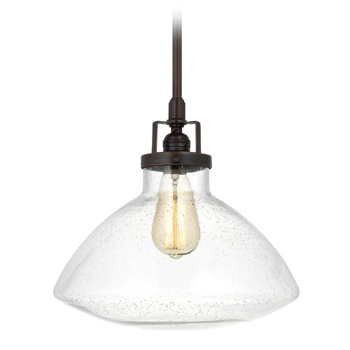 Generation Lighting Belton 12.63-Inch Bronze Pendant by Generation Lighting 6514501-710