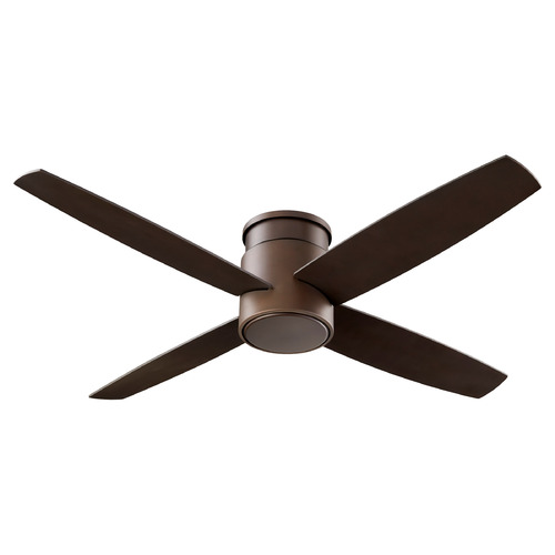 Oslo 52-Inch Damp Hugger Ceiling Fan in Bronze by Oxygen Lighting