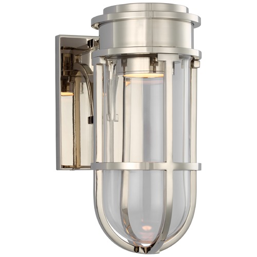 Chapman & Myers Gracie LED Sconce in Polished Nickel by Visual Comfort Signature