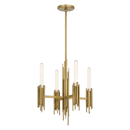 Alora Lighting Alora Lighting Elisa Carlucci Torres Vintage Brass Mini-Chandelier CH335019VB